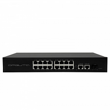 Коммутатор (свитч) на 16 POE ( 802.3af/at ) портов +2 Ethernet порта 1000Mbs + SFP 1000Mbs Орбита OT-VNP42